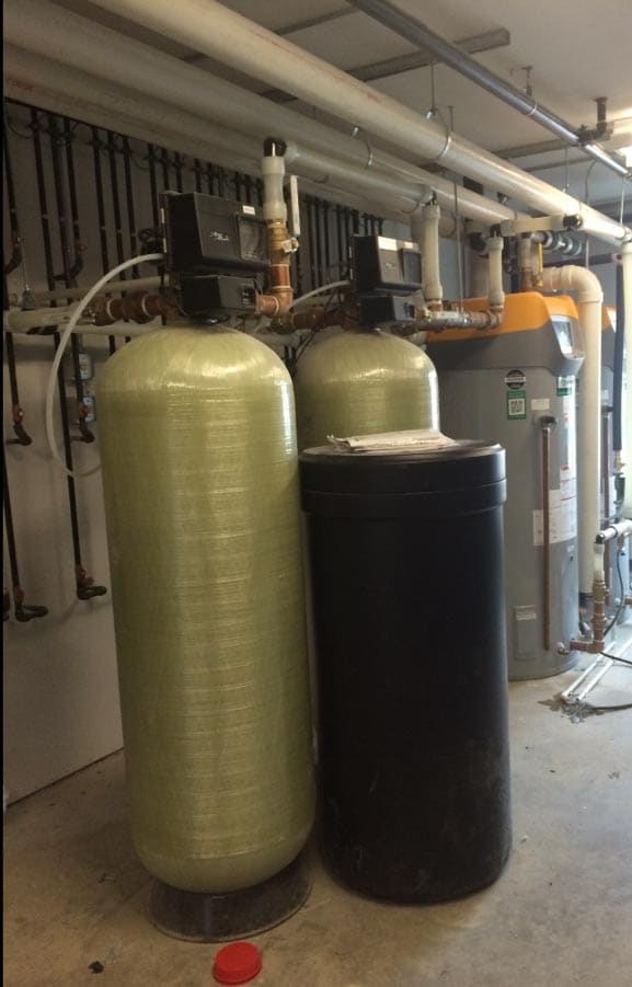 Commercial water softener installation