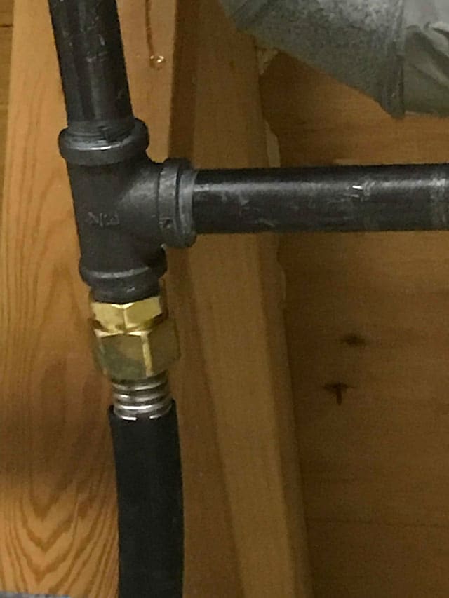 Gas piping run