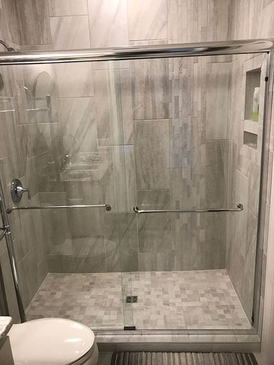 New construction bathroom plumbing