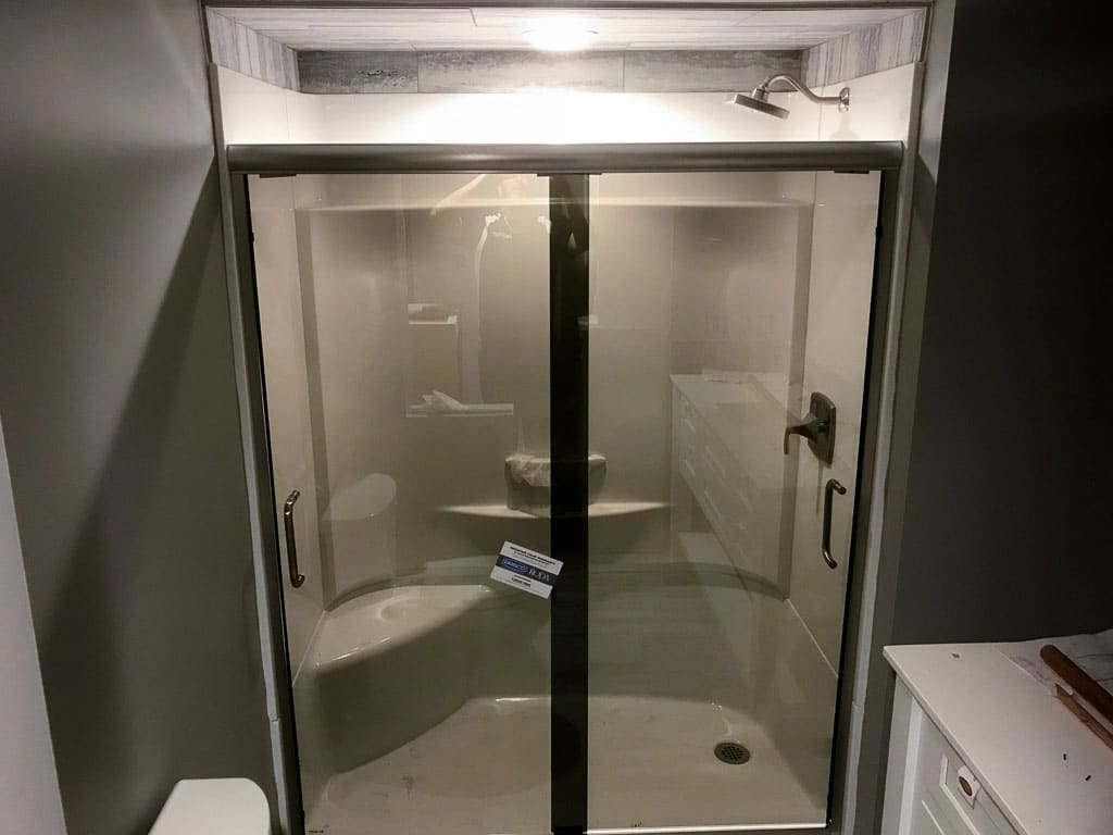 New construction plumbing work